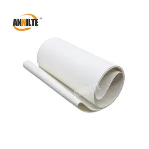 Annitte-cinta transportadora de grado alimenticio, de Pu, color blanco, para industria alimentaria
