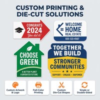 Panneau en Coroplast sur mesure avec impression recto-verso pour la publicité en devanture de magasin et les présentoirs de rue