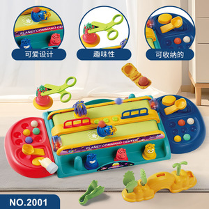 Ensemble de pâte à modeler multifonctionnel pour enfants avec des figurines de barbier et des avions de combat, pour les enfants de 2 à 6 ans, ensemble de jouets en plastique - Product Image 2