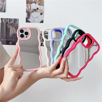 Coque de Téléphone Miroir Tendance Ins Style Protection Complète pour iPhone et Samsung, Design Mignon pour Filles