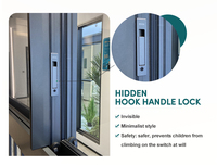 Cadre en alliage d'aluminium certifié ZEKIN ISO fenêtres coulissantes Design moderne vitrail décoratif PVC pour Zen horizontal