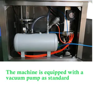 Yarı otomatik gıda vakum kavanoz teneke konserve azot Can yapıştırma makinesi