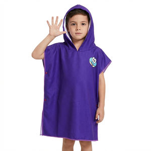 Serviette poncho de <span class=keywords><strong>surf</strong></span> super absorbante pour enfants, imprimé grenouille, peignoir à capuche en microfibre douce pour les cours de natation, vente en gros - Product Image 1