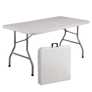 Outdoor Plastic Mesa Plegable 6ft Dining Foldable Table Banquet Party Picnic Camping Folding Table And Chair For Events