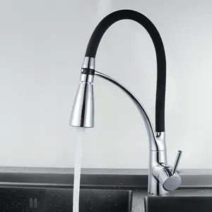 RTS厨房使用水槽水龙头现货热卖高品质耐用物美价廉镀铬银色厨房水槽LED水龙头