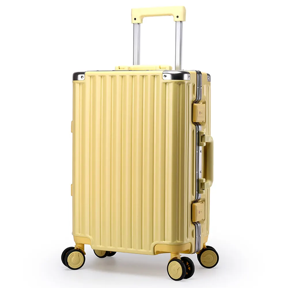 Luxe Nieuwste Ontworpen Aluminium Stille Wiel Trolley Koffer Verpakking Travelling Koffer