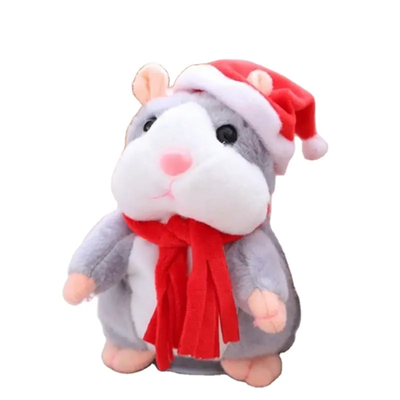Talking Hamster Mouse Pet peluche Hot Cute Speak Talking Sound Record criceto giocattolo educativo per bambini regalo di natale