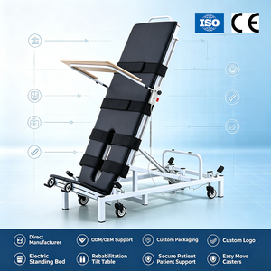 Table d'inclinaison électrokinétique pour la physiothérapie des patients paralysés, équipement de soins infirmiers, lit d'hôpital pour la position debout - Product Image 1