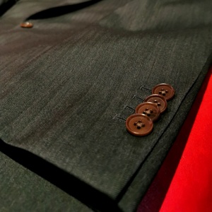 Costume formel pour homme sur mesure, respirant, style italien, mélange de laine, lavable en machine, coupe ajustée, veste et pantalon, tenue de bureau - Product Image 6