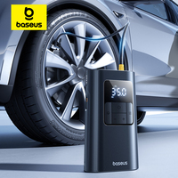 Pompe à air pour voiture Baseus 2 en 1, filaire/sans fil, compresseur d'air pour voiture, lampe torche dépliable, 6000 mAh, pompe de gonflage de pneus portable, USB-A/Type-C