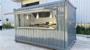 Cabañas Prefabricadas de 11 pies, 20 pies y 40 pies, Contenedor Bar, Restaurante, Cafetería con Ventanas Grandes - Product Image 3