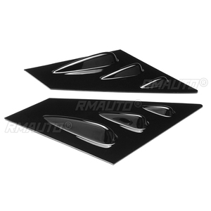 Carbon Fiber Look a Pair Car Front <b>Window</b> Louver Side Vent for Subaru WRX STI 2015 2016 2017 2018 <b>Window</b> Louver Scoop <b>Cover</b> Vent - Product Image 2