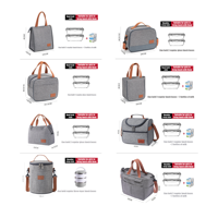 Sac de pique-nique à logo personnalisé sac isotherme pour pique-nique en plein air sac fourre-tout isolé pour livraison de nourriture avec logo personnalisé