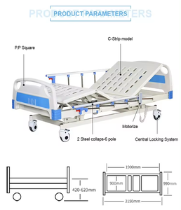 Multiuso in acciaio inox manuale letto di ospedale affidabile OEM produttore con prezzi competitivi - Product Image 2