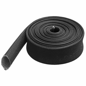 Expandable Braided <strong>Sleeve</strong> Self-extinguished Cable protection Nylon Black Expandable <strong>Sleeve</strong> <strong>Pet</strong> Braided Cable Sleeving - Product Image 1