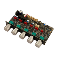 WUZERVON PRO2 Carte son avant 2.1 canaux avec subwoofer, version améliorée avec décodage Qualcomm BT, amplificateur opérationnel TI NE5532