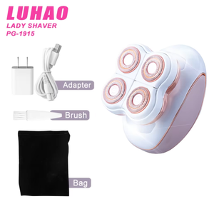 Épilateur Kemei PG-1915 rose pour femmes, 4 lames rotatives en acier inoxydable, épilateur corporel pour femmes, rasoir pour poils féminins, fournisseur de qualité - Product Image 6