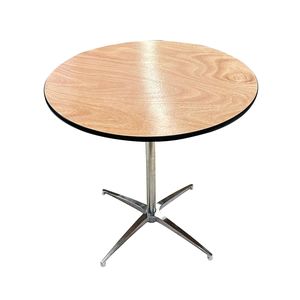 Durable, ligero, redondo, plegable, portátil, barra de madera, mesa de cóctel, altura ajustable para Patio, comedor al aire libre, uso en jardín - Product Image 6