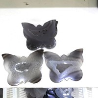Vente en gros de statues de chats sculptées en pierre d'agate naturelle de qualité supérieure, géodes d'agate druzy et tranches de cristal de chat bleu pour la décoration