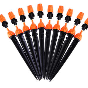 Boquilla de microaspersión ajustable, negra, de plástico, para riego de jardín, integrada con goteo y pulverización - Product Image 1