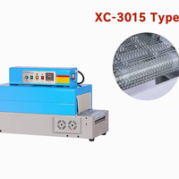 Machine d'emballage rétractable automatique XICANG XC-3015 avec convoyeur à mailles, tunnel de rétraction thermique à plateforme basse et haute précision pour l'alimentation et les boissons