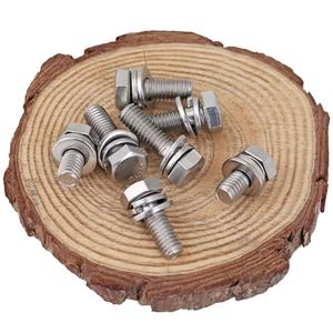 M4 M5 M6 M8 M10 A2 304 AÇO INOXIDÁVEL Sems HEX TAP BOLTS + PLANO/MOLA DE LAVAR - Product Image 6