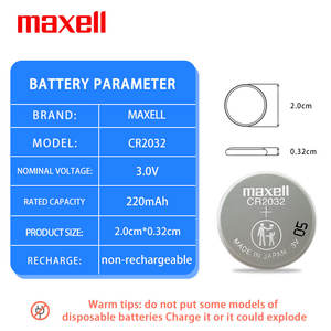 Аккумулятор <span class=keywords><strong>Maxell</strong></span> CR2032 3 В, подходит для комплекта, Автомобильный ключ, пульт дистанционного управления, материнская плата компьютера - Product Image 2