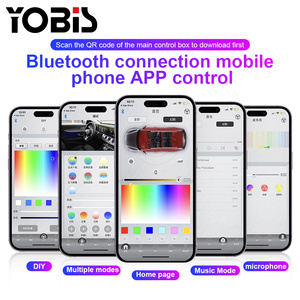 Luces LED Ambientales <span class=keywords><strong>para</strong></span> Automóvil Yobis 18 en 1, Iluminación Dinámica Interior <span class=keywords><strong>para</strong></span> Manijas de Puerta de Automóvil - Product Image 4