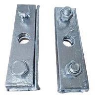 Barre d'angle fendue perforée en fer galvanisé usiné CNC avec plaque d'angle et boulons et écrous Fil d'acier inoxydable EDM