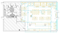 Aménagement de restaurant commercial, sièges de banquettes, décoration sur mesure, design d'intérieur de café de luxe, mobilier moderne en bois pour café.