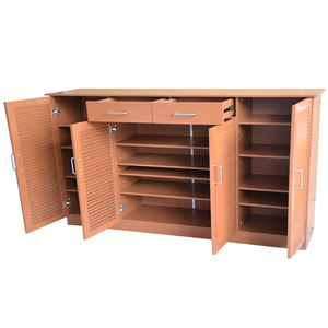 جناح الممر كبيرة الأثاث أربعة الباب كبيرة خزانة خذاء المقصورة اثنين درج مصراع خزانة خذاء أثاث من الخشب المصمت - Product Image 3