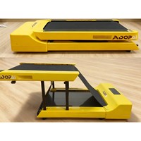 Tapis de marche mécanique intelligent pliable manuellement, gain de place, avec plateau de course élastique, optimise l'entraînement à domicile
