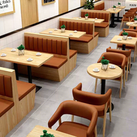 Bancs de restaurant modernes, canapés robustes, mobilier de café, bancs sur mesure, ensemble table et chaises pour hôtel