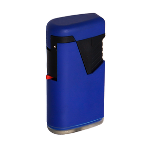 Briquet électronique rechargeable en plastique à double flamme tendance, coupe-vent, à ouverture rabattable - Product Image 4