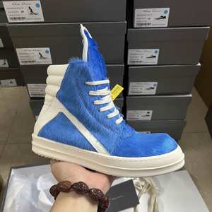 Baskets montantes en toile de haute qualité à lacets, style urbain, avec fourrure, pour femmes et hommes, chaussures de marche de marque - Product Image 4