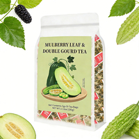 Sachets de thé aux feuilles de mûrier et au melon amer, mélange de 3 herbes avec melon d'hiver, tisane traditionnelle, personnalisation OEM, directement de l'usine