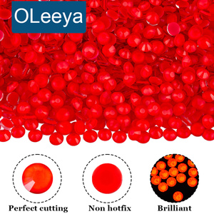 Oleeya Precio de Fábrica Diamantes de Imitación Fluorescentes de Neón que Brillan en la Oscuridad, Cristales de Vidrio Planos sin Fijación en Caliente para Arte de Uñas DIY al por Mayor - Product Image 1