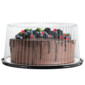 Boîte à gâteau ronde transparente en PET de 9 pouces pour les fêtes et les plats à emporter - Product Image 6