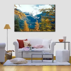 OEM Factory Modern Style Printed Stretched Polyester Canvas Scenery Painting Waterproof Home Decoration For Landscape