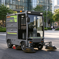 Mini Barredoras Urbanas Eléctricas, Mesin Pembersih Jalan Listrik dengan Penyedot Debu dan Penyemprot Air, Tipe Mobil Pembersih dari Cina