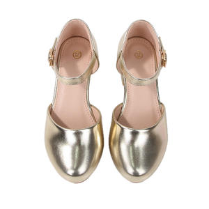 صنادل صيفية جديدة للبنات بكعب عالٍ للحفلات w e للطلبة أحذية أميرات بحزام مشبك عصري مجوف - Product Image 5