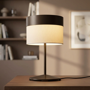 Lampe sur pied moderne noire sans fil E26/E12 avec abat-jour en fer pour la décoration de la salle de séjour et de la chambre d'hôtel - Product Image 4