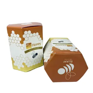 Benutzer definierte gedruckte Logo Honey Jar Verpackungs papier Geschenk box