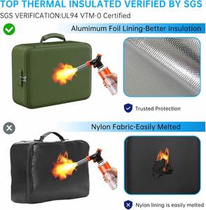 Large Capacity Waterproof and Fireproof Hard Briefcase <b>Bag</b> Premium Product - Product Image 4