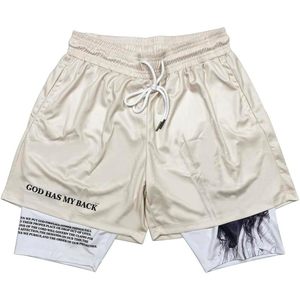 Pantalones Cortos Deportivos Personalizados para Hombre con Forro de Compresión, Bolsillos de Secado Rápido, para Entrenamiento, Baloncesto, Running y Actividades Deportivas - Product Image 1