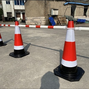 58Cm Đen Cao Su Linh Hoạt Giao Thông Cone An Toàn Đường Cone - Product Image 5