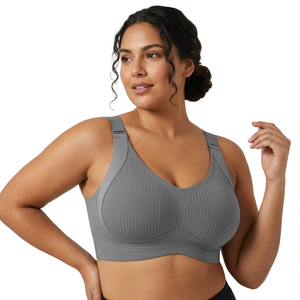 Reggiseno Senza Cuciture Plus Size per Donna, Senza Ferretto, Copertura Totale, Anti-cedimento, Lingerie <span class=keywords><strong>Push</strong></span>-<span class=keywords><strong>up</strong></span> Grande, <span class=keywords><strong>Intimo</strong></span> - Product Image 2