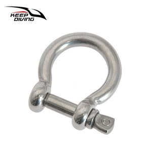 Keep Diving Bow Shackle 16 mm en acier inoxydable avec goupille à vis amovible métrique SSA-016 - Product Image 1