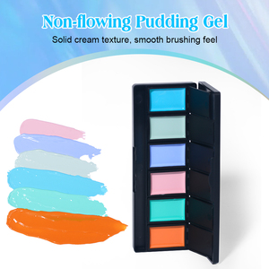 R S Nail Gel de Peinture pour Ongles Couleurs Macaron Sans <span class=keywords><strong>MEMA</strong></span>/TPO Non Toxique Haute Qualité Crème Solide Palette de Gels de Peinture Japonais - Product Image 3