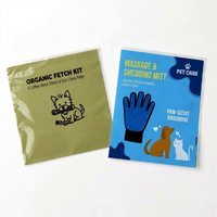 Sacs d'emballage jetables givrés en CPE à trois soudures latérales, avec logo personnalisé imprimé, certifiés ISO9001, faible MOQ, vente en gros pour animaux de compagnie